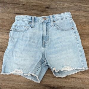 Old Navy Blue Jean Shorts Distressed High-Waisted